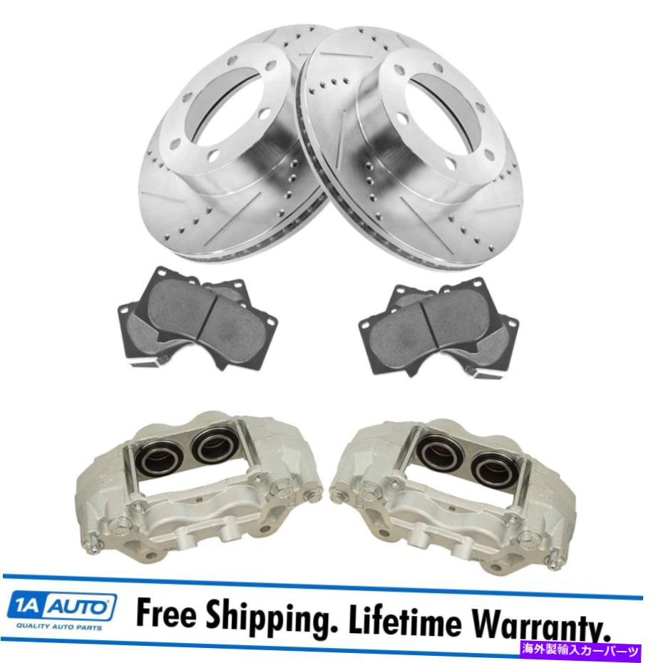 brake disc rotor フロントパフォーマンス＆ブレーキローター＆セラミックパッド＆キャリパーキットw/化学物質 Front Performance & Brake Rotor & Ceramic Pad & Caliper Kit w/Chemicals【並行輸入品】