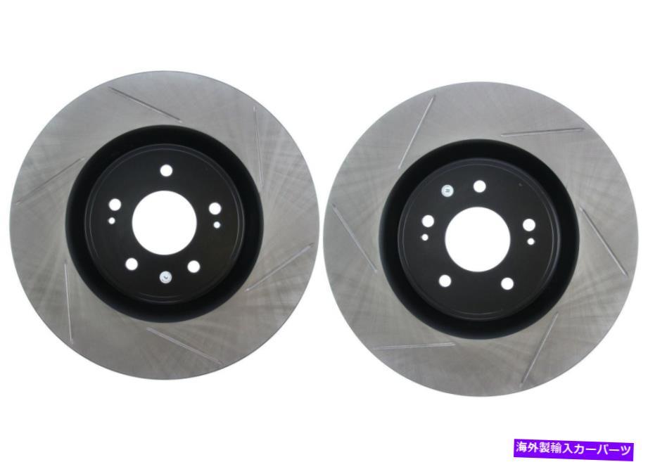 brake disc rotor STOPTECH MITSUBISHI EVO X 10 MR GSRフロントスロット付きブレーキローターディスクセットペア STOPTECH MITSUBISHI EVO X 10 MR GSR FRONT SLOTTED BRAKE ROTORS DISCS SET PAIR【並行輸入品】 97,405円