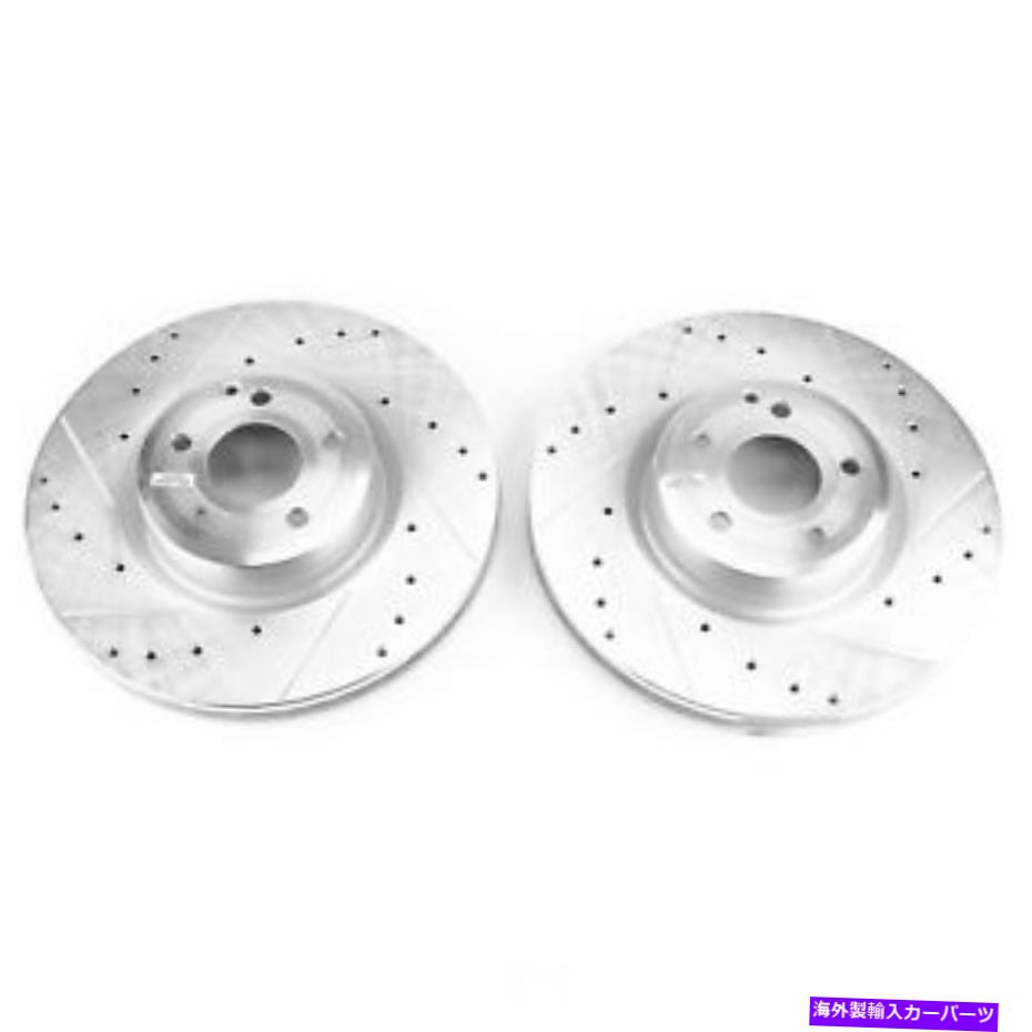 brake disc rotor 15-16のパワーストップメルセデスベンツSL400フロントエボリューションドリル＆スロットローター Power Stop for 15-16 Mercedes-Benz SL400 Front Evolution Drilled & Slotted Rotor【並行輸入品】