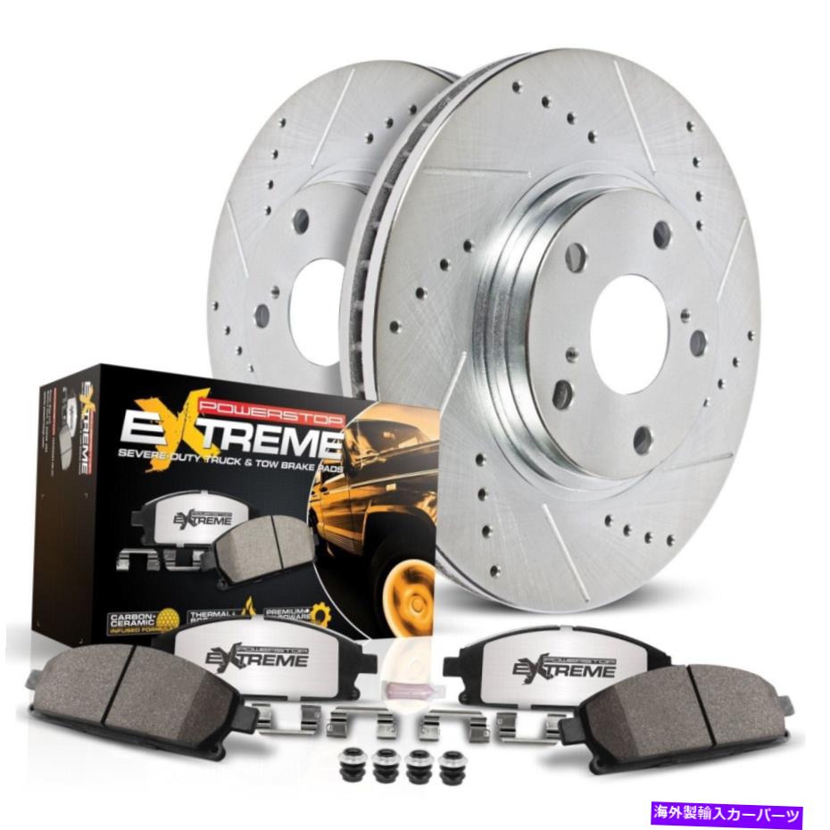 brake disc rotor K6475-36パワーストップブレーキディスクとパッドキット2輪射程ローバー用フロントフロント K6475-36 Powerstop Brake Disc and Pad Kits 2-Wheel Set Front for Range Rover【並行輸入品】