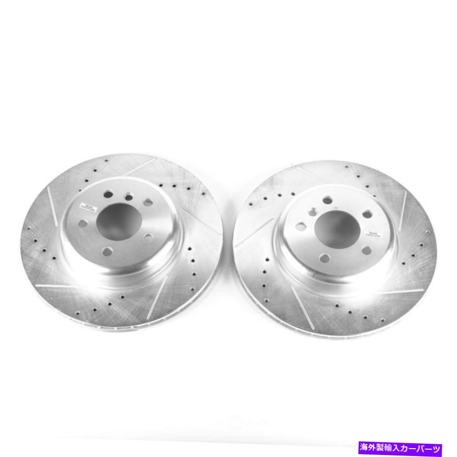 brake disc rotor ディスクブレーキローターセットリア掘削、スロット、および亜鉛メッキブレーキローターペア後部 Disc Brake Rotor Set-Rear Drilled, Slotted and Zinc Plated Brake Rotor Pair Rear【並行輸入品】
