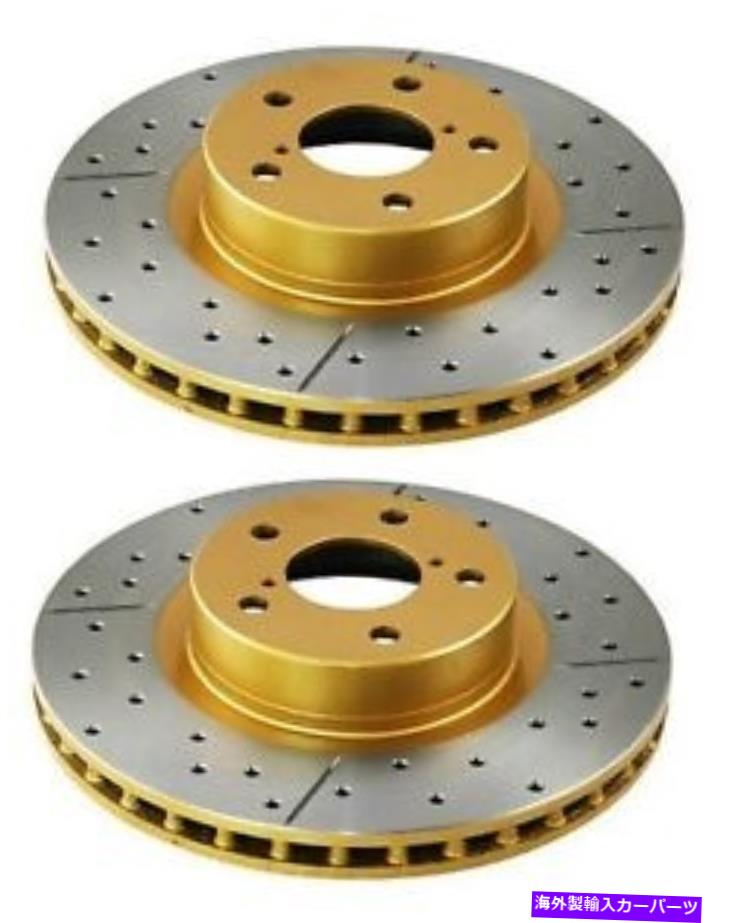 brake disc rotor DBAデュアルドリルドリルドリルドリル＆スロット4000シリーズローター用WRX STI（ペア） DBA Dual-Drilled Rear Drilled & Slotted 4000 Series Rotor for WRX STI (Pair)【並行輸入品】
