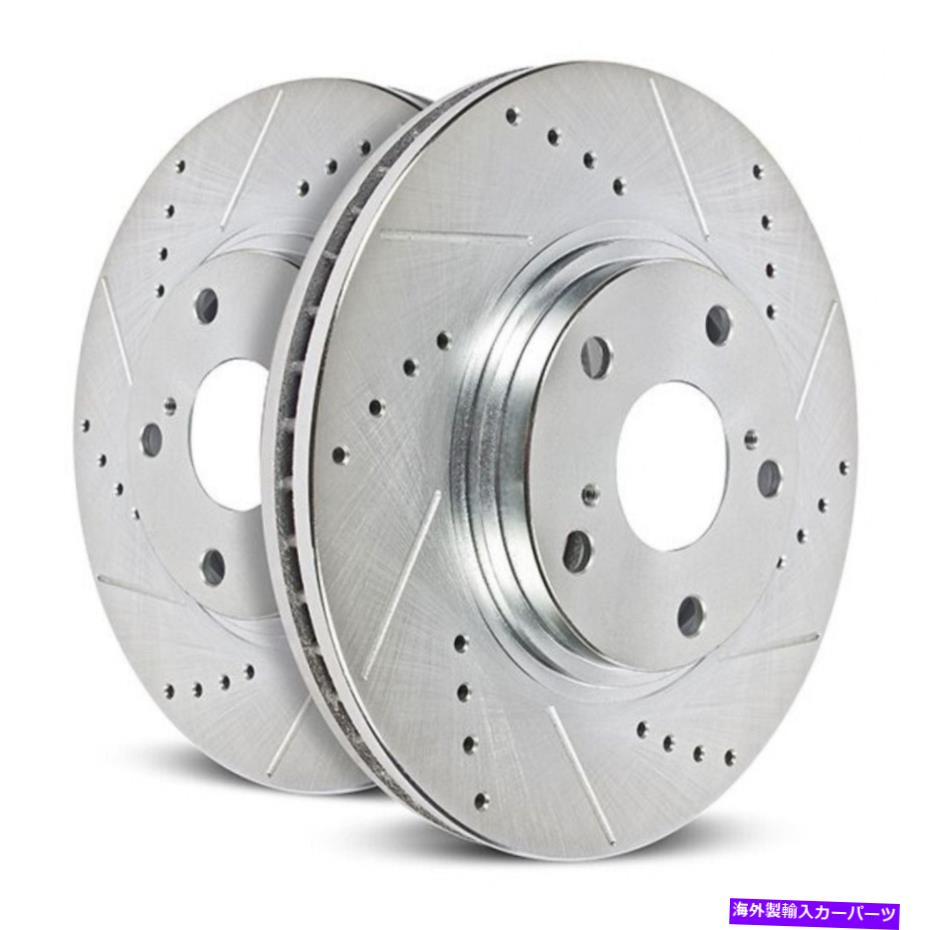 brake disc rotor フォードF-150 2010-2020フロントドリルとスロット付きのパワーストップブレーキローター - ペア Power Stop Brake Rotors For Ford F-150 2010-2020 Front Drilled & Slotted - Pair【並行輸入品】