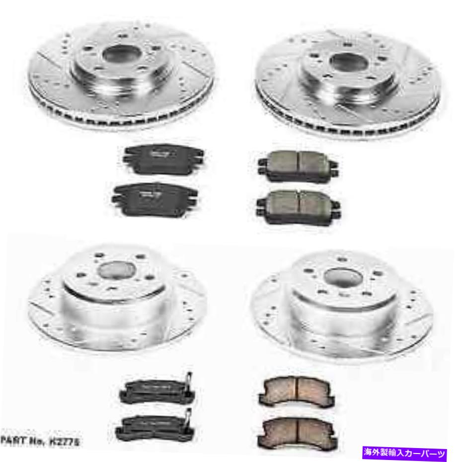 brake disc rotor パワーストップK2775フロント/リアZ23エボリューションブレーキキット02-03レクサスRX300 Power Stop K2775 Front/Rear Z23 Evolution Brake Kit for 02-03 Lexus RX300【並行輸入品】