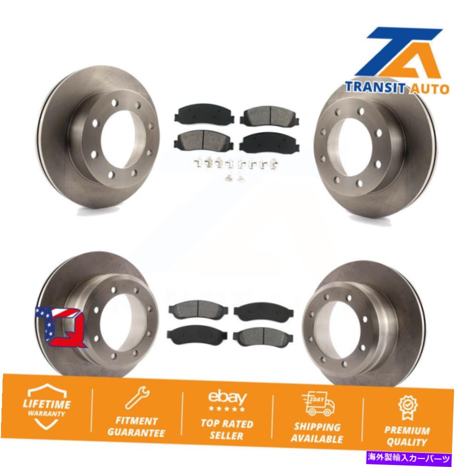 brake disc rotor 2011年フォードF-350スーパーデューティ4WDのフロントリアブレーキローターセミメタルパッドキット Front Rear Brake Rotors Semi-Metallic Pad Kit For 2011 Ford F-350 Super Duty 4WD【並行輸入品】