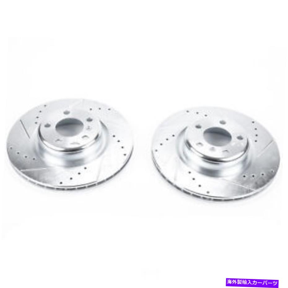 brake disc rotor 14-16 BMW 228iリアエボリューションドリル＆スロットローターのパワーストップ - ペア-P Power Stop for 14-16 BMW 228i Rear Evolution Drilled & Slotted Rotors - Pair - p【並行輸入品】