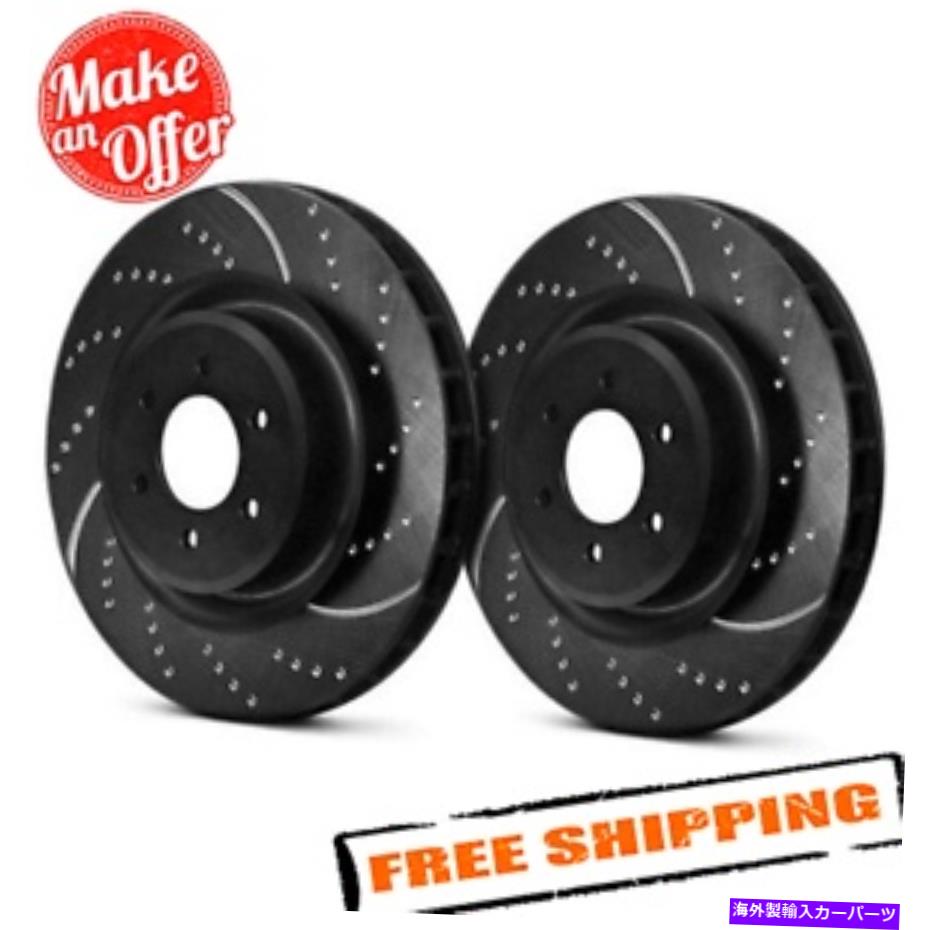 brake disc rotor 13-18フォードフォーカス用のEBC 3GDシリーズスポーツダンプル＆スロット1ピースブレーキローター EBC 3GD Series Sport Dimpled & Slotted 1-Piece Brake Rotors for 13-18 Ford Focus【並行輸入品】
