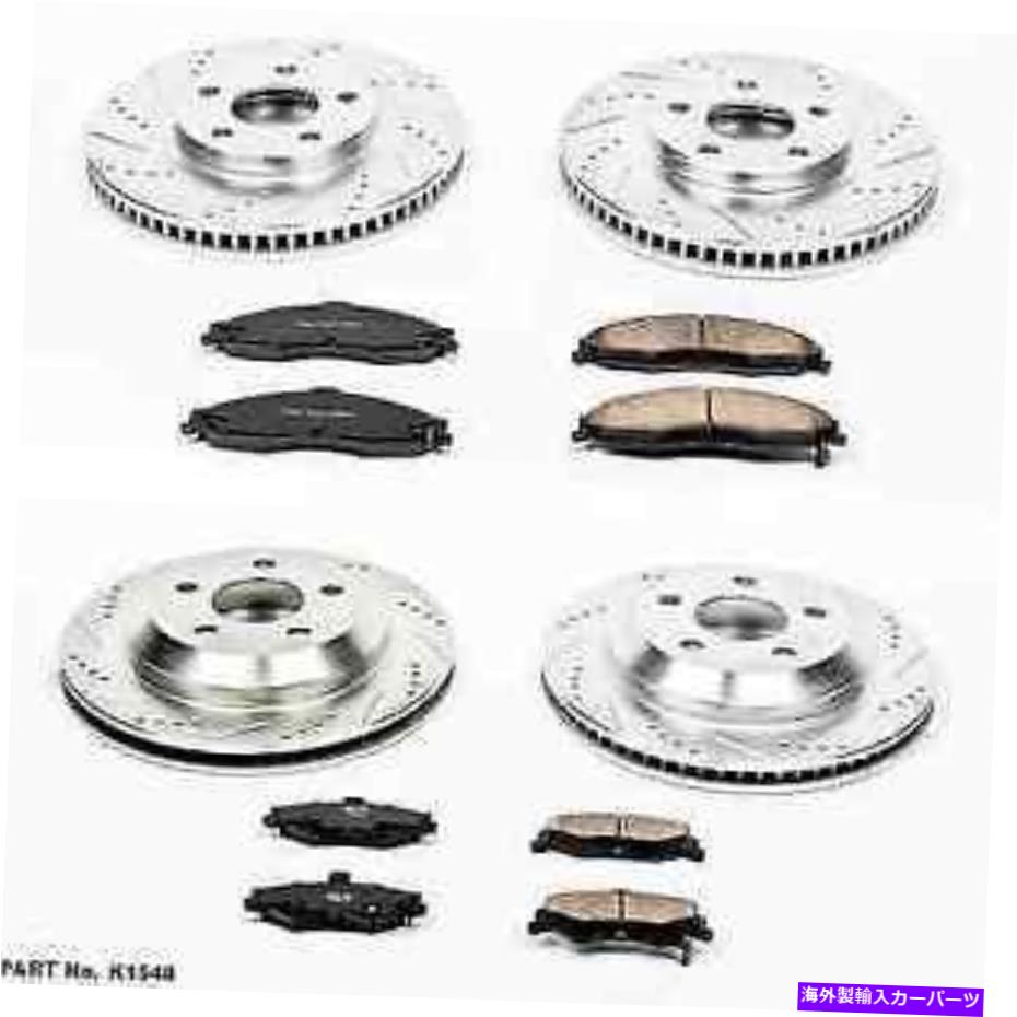 brake disc rotor パワーストップK1548フロント/リアZ23エボリューション1カマロ/ファイアバード用のクリックブレーキキット Power Stop K1548 Front/Rear Z23 Evolution 1-Click Brake Kit for Camaro/Firebird【並行輸入品】