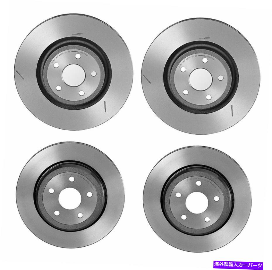 brake disc rotor Durango Grand Cherokee SRT用のフロント＆リアコーティングブレーキディスクローターブレンボキット Front & Rear Coated Brake Disc Rotors Brembo Kit For Durango Grand Cherokee SRT【並行輸入品】