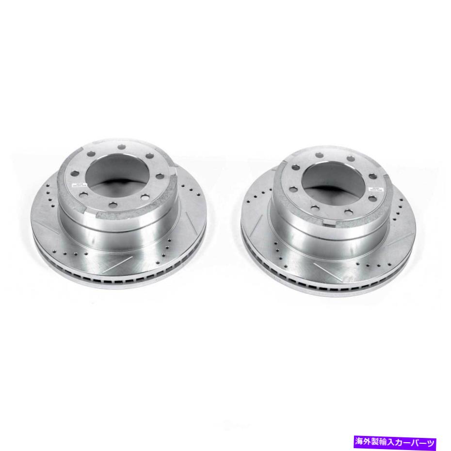 brake disc rotor ディスクブレーキローターセットリア掘削、スロット、および亜鉛メッキブレーキローターペア後部 Disc Brake Rotor Set-Rear Drilled, Slotted and Zinc Plated Brake Rotor Pair Rear【並行輸入品】