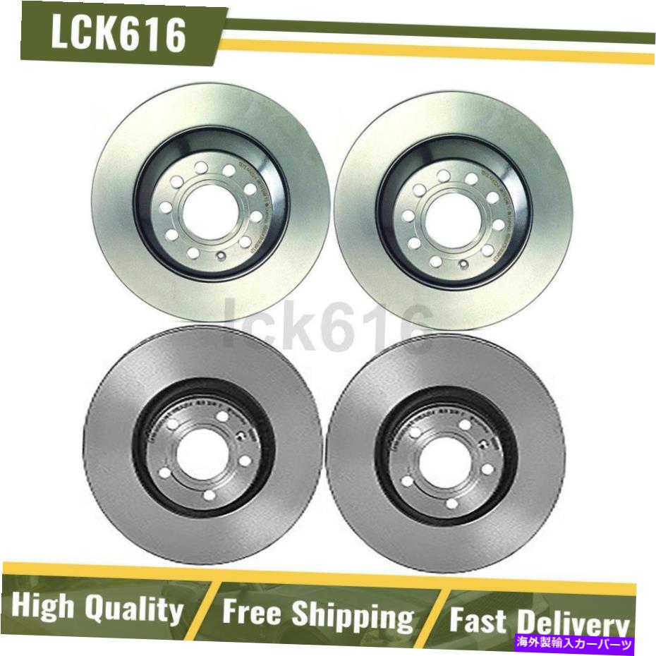 brake disc rotor 2006年から2011年に4のブレンボブレーキローターフロントリアキットセットアウディA6 Brembo Brake Rotors Front Rear Kit Set of 4 For 2006-2011 Audi A6【並行輸入品】|Us Custom Parts Shop USDM