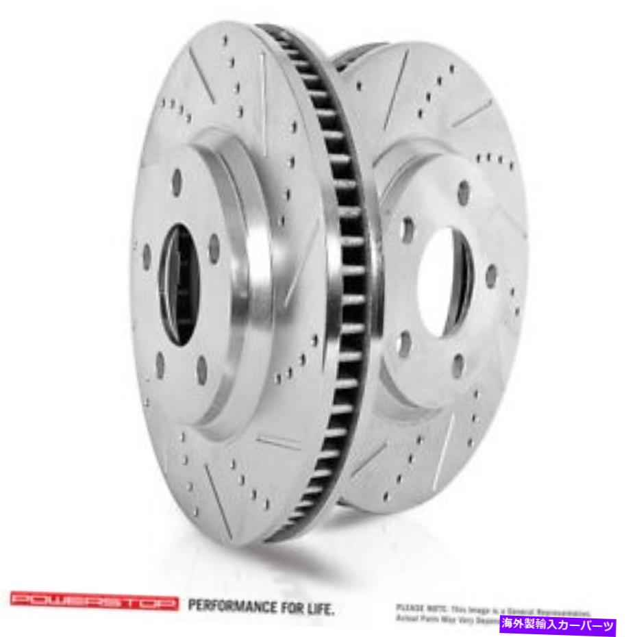 brake disc rotor ディスクブレーキローターセットエクストームパフォーマンスドリルとスロット付きブレーキローターフロント Disc Brake Rotor Set-Extreme Performance Drilled and Slotted Brake Rotors Front【並行輸入品】｜Us Custom Parts Shop USDM