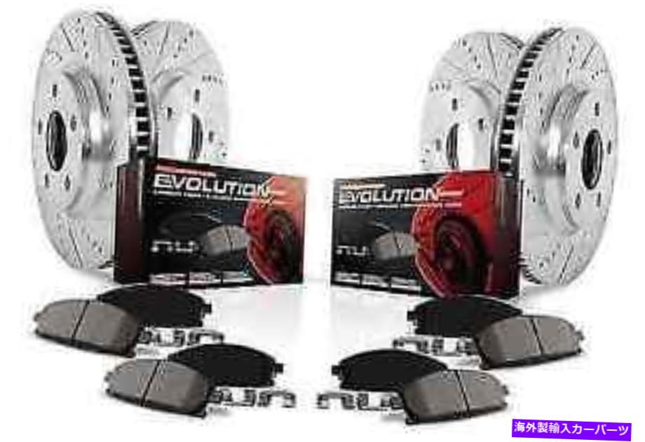 brake disc rotor パワーストップK4056フロント/リアZ23エボリューションブレーキキットマツダ3マズダスピード Power Stop K4056 Front/Rear Z23 Evolution Brake Kit for Mazda 3 Mazdaspeed【並行輸入品】|Us Custom Parts Shop USDM