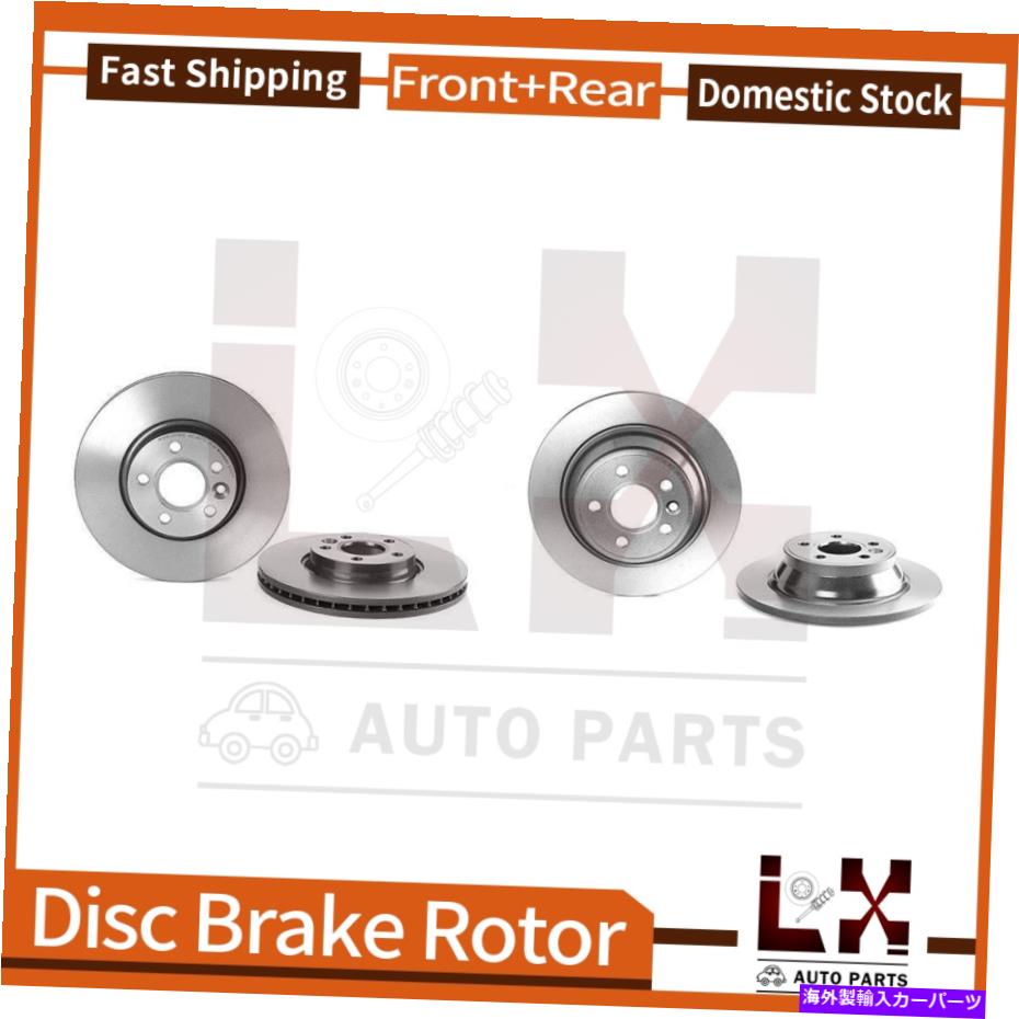 brake disc rotor ボルボS80 2007 2008 300mm DIA用のフロント＆ブレンボリアコーティングOEブレーキローター。 Front & Brembo Rear Coated OE Brake Rotors For Volvo S80 2007 2008 300mm Dia.【並行輸入品】