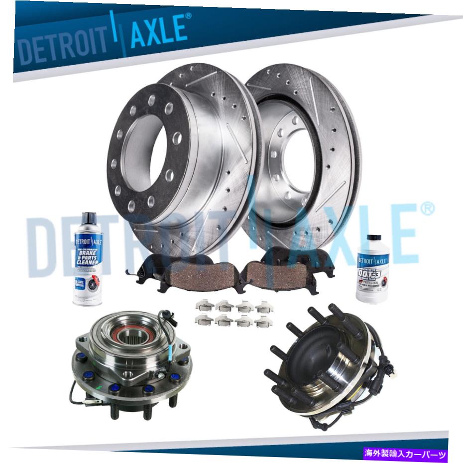 brake disc rotor 2011-2012 Ford F-450 F-550SDの2WDフロントドリルローターブレーキパッドホイールベアリング 2WD Front Drilled Rotor Brake Pad Wheel Bearing for 2011-2012 Ford F-450 F-550SD【並行輸入品】