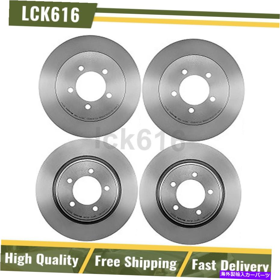 brake disc rotor 2006-2010 Ford ExplorerのBrembo Brake Rotorsフロントリアキットセット4フォードエクスプローラー Brembo Brake Rotors Front Rear Kit Set of 4 For 2006-2010 Ford Explorer【並行輸入品】|Us Custom Parts Shop USDM