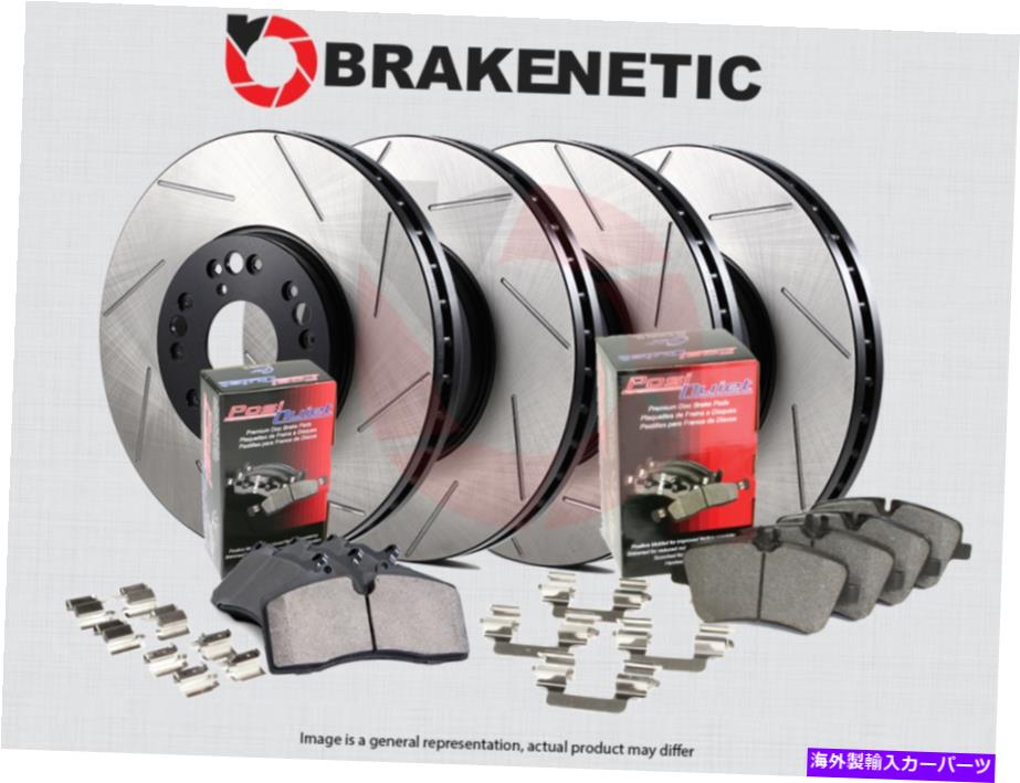 brake disc rotor F＆R Brakenetic Premium Slotted Brake Rotors +Posi静かなセラミックパッドBPK101532 F&R BRAKENETIC PREMIUM SLOTTED Brake Rotors +POSI QUIET Ceramic Pads BPK101532【並行輸入品】