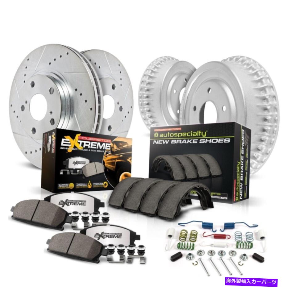 brake disc rotor K15052DK-36パワーストップブレーキディスクとドラムキット4輪セットフロント＆リア新しい新しい K15052DK-36 Powerstop Brake Disc And Drum Kits 4-Wheel Set Front & Rear New【並行輸入品】