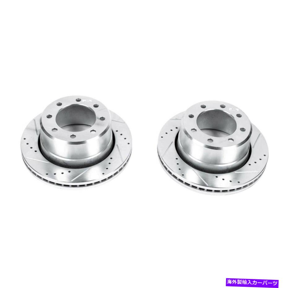 brake disc rotor パワーストップ - 2500、35用のリアドリル、スロット、亜鉛メッキブレーキローターペア Power Stop - Rear Drilled, Slotted and Zinc Plated Brake Rotor Pair for 2500, 35【並行輸入品】｜Us Custom Parts Shop USDM