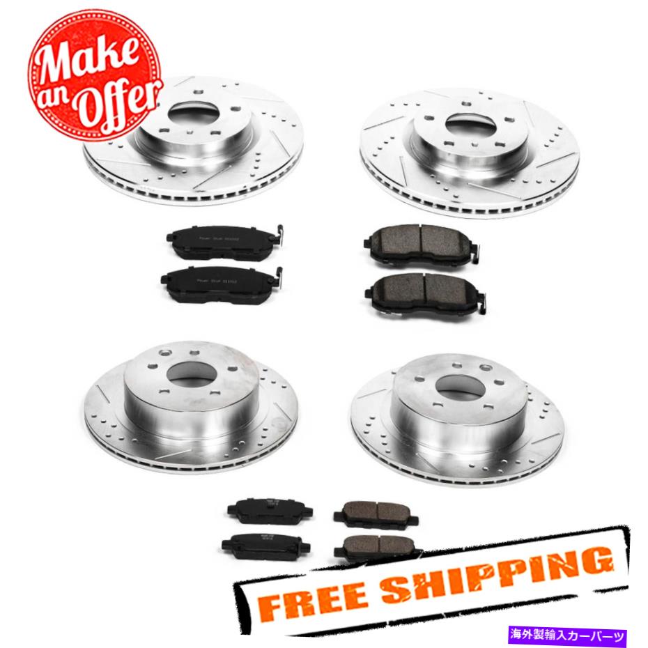 brake disc rotor パワーストップK2710 1クリックZ23エボリューションスポーツブレーキキット03-05 Infiniti G35 Power Stop K2710 1-Click Z23 Evolution Sport Brake Kit for 03-05 Infiniti G35【並行輸入品】