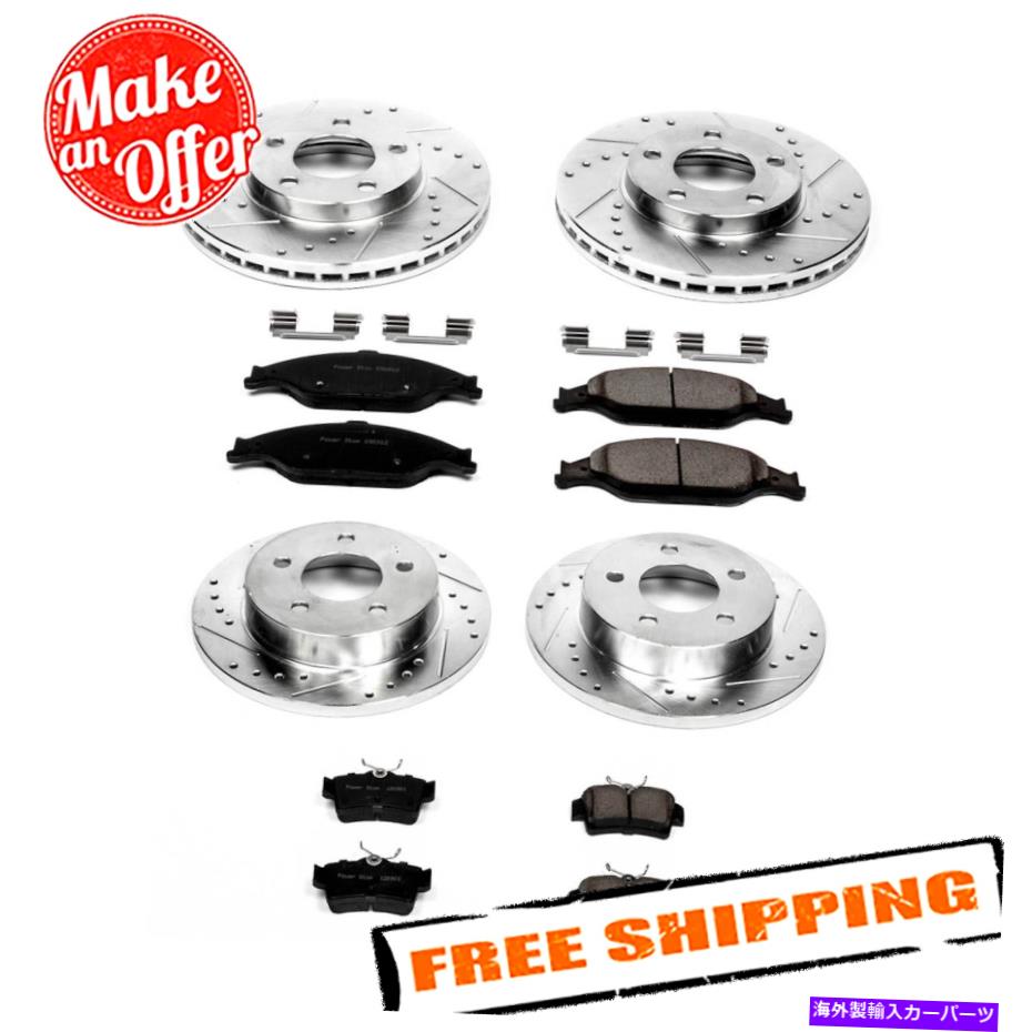 brake disc rotor パワーストップK1302 1クリックZ23エボリューションスポーツブレーキキット99-04フォードマスタング Power Stop K1302 1-Click Z23 Evolution Sport Brake Kit for 99-04 Ford Mustang【並行輸入品】
