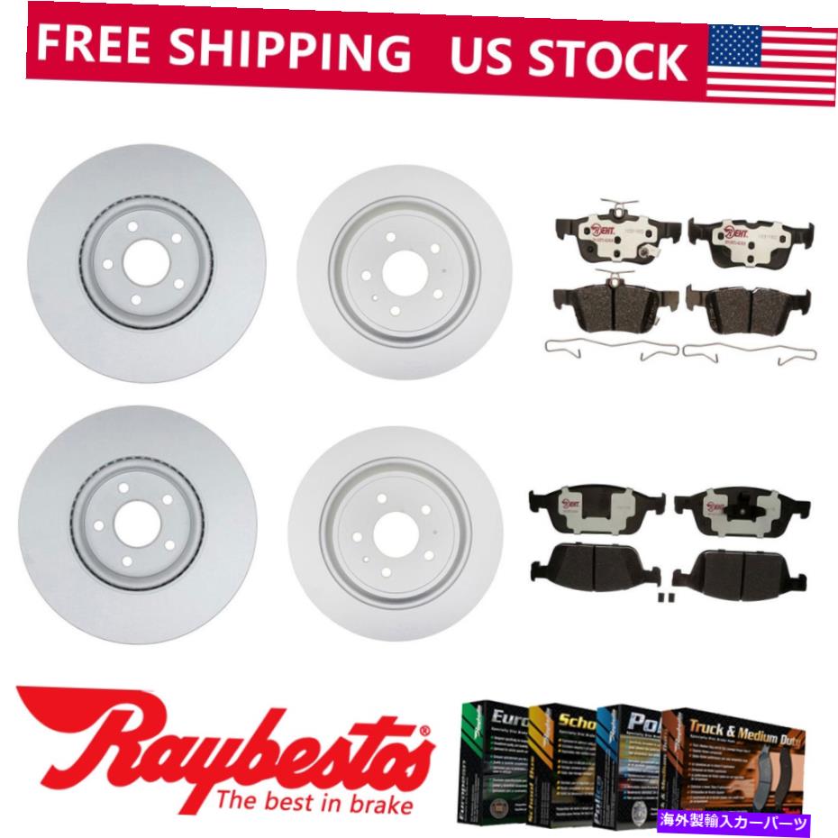brake disc rotor フィット2017-2019フォードエスケープフロントリアコーティングブレーキローターハイブリッドパッド-raybestos Fit 2017-2019 Ford Escape Front Rear Coated Brake Rotors Hybrid Pads -Raybestos【並行輸入品】｜Us Custom Parts Shop USDM
