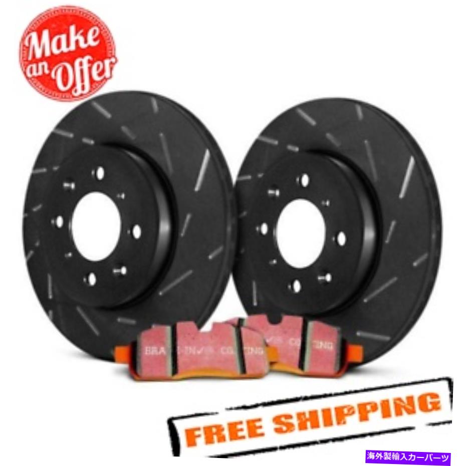brake disc rotor 11-17ランドローバーレンジローバースポーツ用のEBCステージ15スロット付きフロントブレーキキット EBC Stage 15 Slotted Front Brake Kit for 11-17 Land Rover Range Rover Sport【並行輸入品】