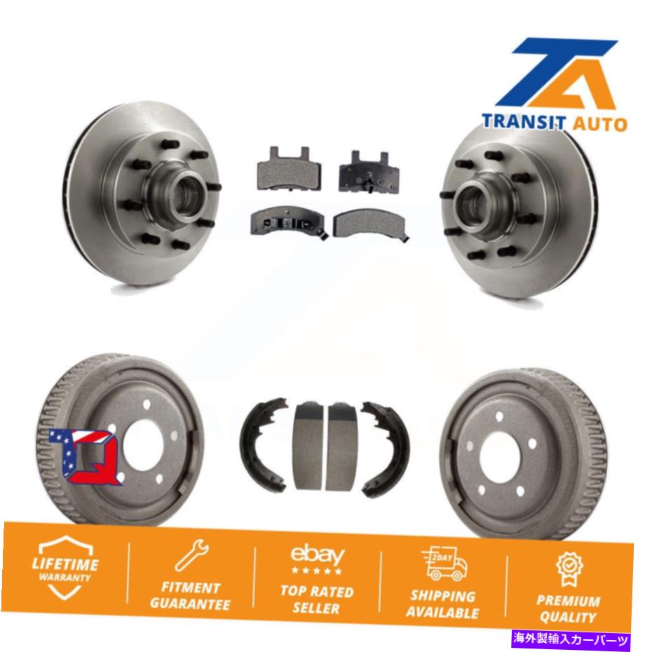 brake disc rotor GMC Yukon Chevrolet C1500用のフロントリアブレーキローターセミメタルパッドドラムキット Front Rear Brake Rotors Semi-Metallic Pad Drum Kit For GMC Yukon Chevrolet C1500【並行輸入品】