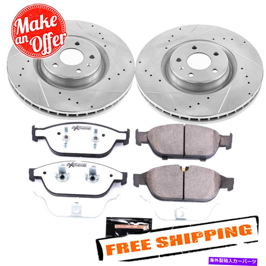 brake disc rotor パワーストップK6129-26112アウディA6 Quattro for 12のストリートウォリアーZ26ブレーキキットをクリック Power Stop K6129-26 1-Click Street Warrior Z26 Brake Kit for 12 Audi A6 Quattro【並行輸入品】