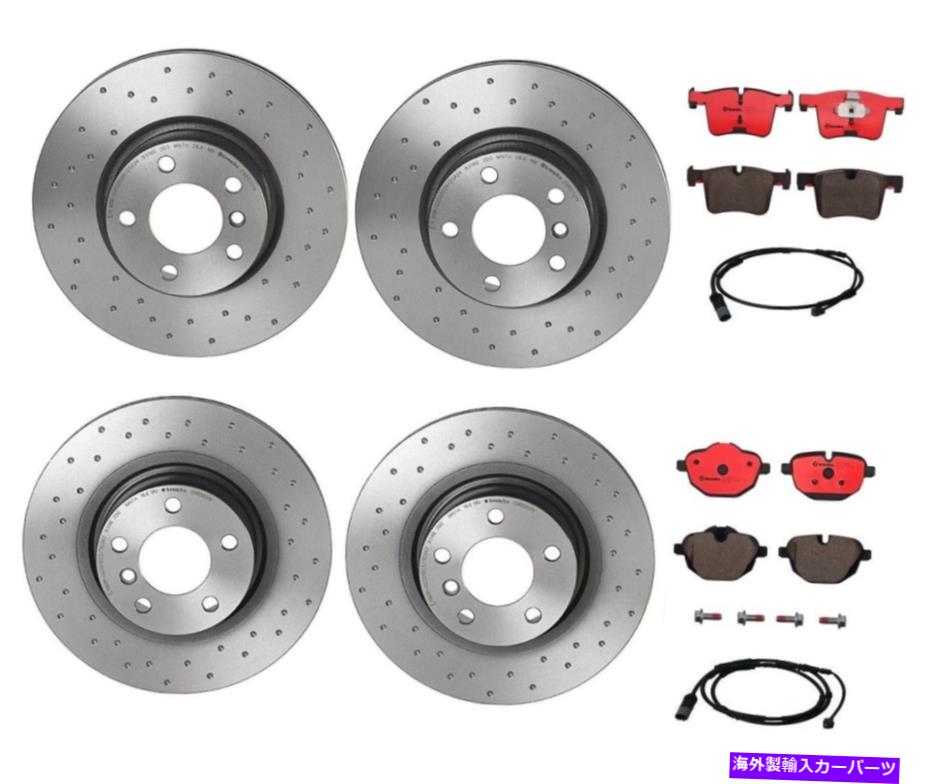 brake disc rotor ブレンボフロントおよびリアブレーキキットドリルドディスクローターBMW F25 F26用セラミックパッド Brembo Front and Rear Brake Kit Drilled Disc Rotors Ceramic Pads For BMW F25 F26【並行輸入品】｜Us Custom Parts Shop USDM