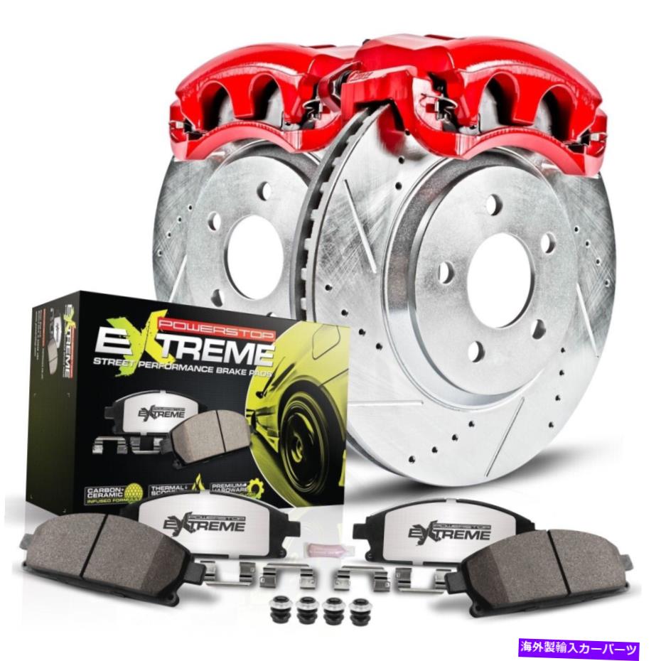 brake disc rotor KC2353-26 PowerStop 2ホイールセットブレーキディスクとキャリパーキットのフロント新しいMiata KC2353-26 Powerstop 2-Wheel Set Brake Disc and Caliper Kits Front New for Miata【並行輸入品】