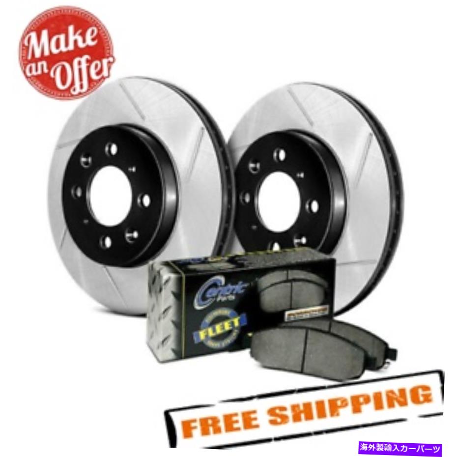 brake disc rotor STOPTECH 970.44514 2010-2019トヨタ4runnerのスロット1ピースリアブレーキキット StopTech 970.44514 Slotted 1-Piece Rear Brake Kit for 2010-2019 Toyota 4Runner【並行輸入品】