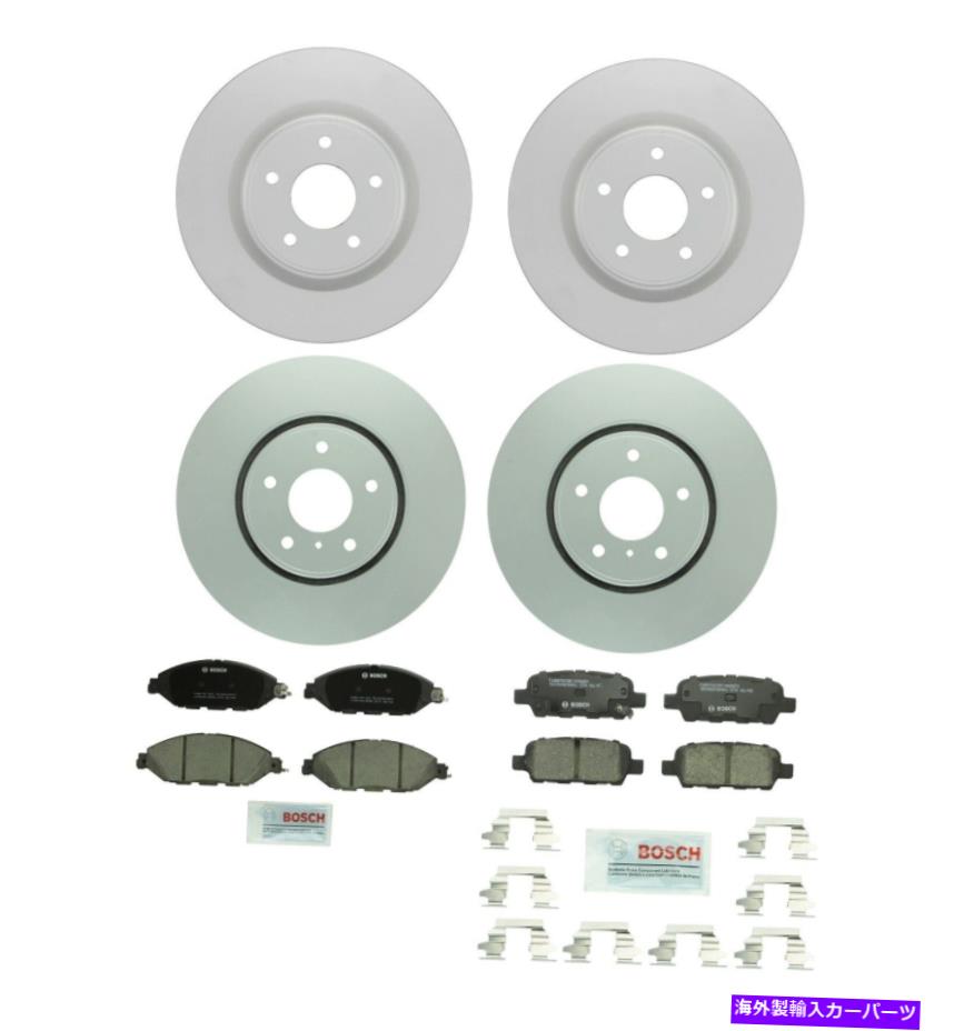 brake disc rotor ボッシュフロント320mm＆リア319mmブレーキキットディスクローターJX35 2013用セラミックパッド Bosch Front 320mm & Rear 319mm Brake Kit Disc Rotors Ceramic Pads For JX35 2013【並行輸入品】