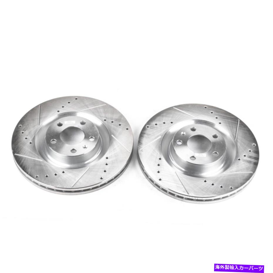 brake disc rotor EBR821XPR PowerStop 2ホイールセットブレーキディスクアウディS4 2004-2009の前面 EBR821XPR Powerstop 2-Wheel Set Brake Discs Front for Audi S4 2004-2009【並行輸入品】