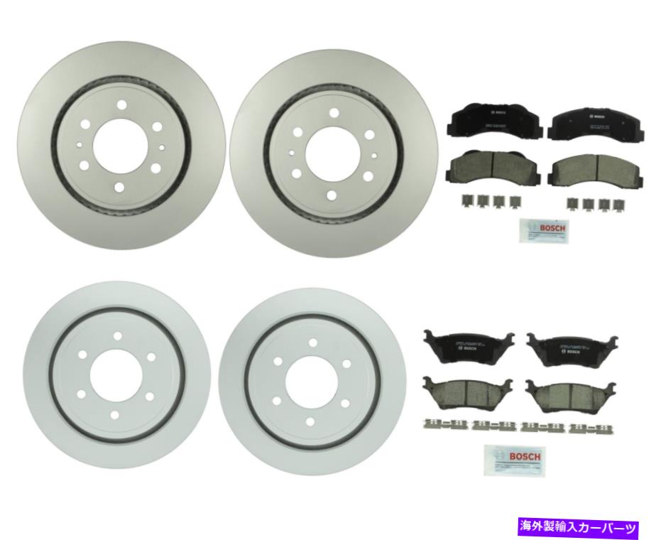 brake disc rotor Bosch QuietCast Front&Lear Brake Kit 6ラグローターFord F-150用セラミックパッド Bosch QuietCast Front & Rear Brake Kit 6 Lug Rotors Ceramic Pads For Ford F-150【並行輸入品】|Us Custom Parts Shop USDM