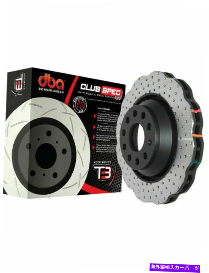 brake disc rotor 2 x DBAクロスドリルド +ディンプル波ブレーキローター（DBA42809WSLVXD）for Audi RS3 2 x DBA Cross-Drilled + Dimpled WAVE BRAKE Rotor (DBA42809WSLVXD) FOR AUDI RS3【並行輸入品】 125,235円