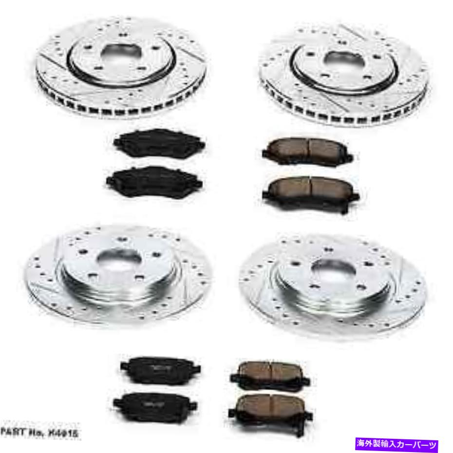 brake disc rotor パワーストップK4015フロント/リアZ23 Evolution Brake Kit Town＆Country/Caravan Power Stop K4015 Front/Rear Z23 Evolution Brake Kit for Town & Country/Caravan【並行輸入品】｜Us Custom Parts Shop USDM
