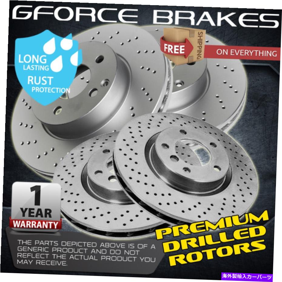 brake disc rotor 2011-2013のF+Rクロスドリルローターは、スポーツパッケージ付きInfiniti M56ベース F+R Cross Drilled Rotors for 2011-2013 Infiniti M56 Base with Sport Package【並行輸入品】