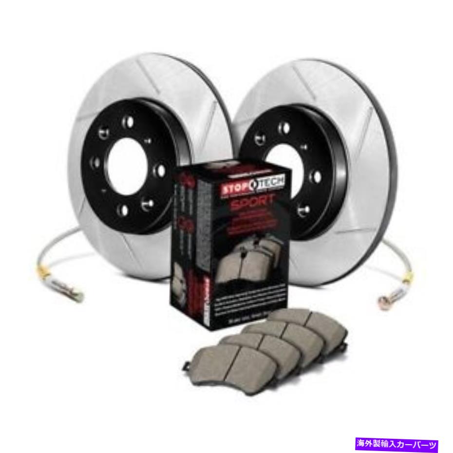 brake disc rotor Mazda Miata 94-02 STOPTECH 977.45003Rスポーツスロット1ピースリアブレーキキット用 For Mazda Miata 94-02 StopTech 977.45003R Sport Slotted 1-Piece Rear Brake Kit【並行輸入品】