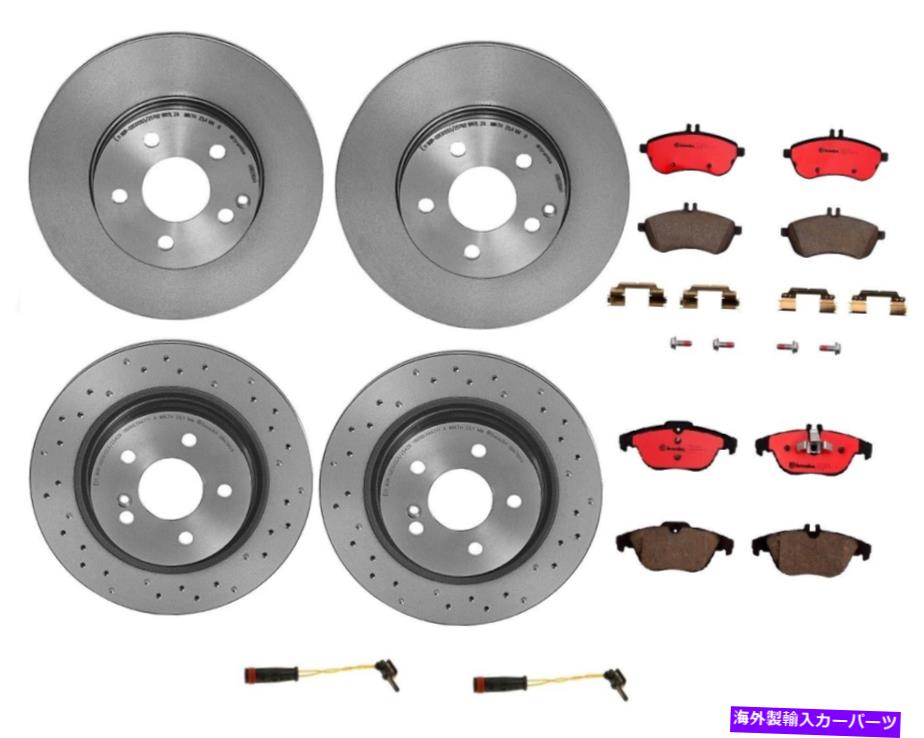brake disc rotor ブレンボフロント&リアブレーキキットディスクローターMB C250 W204用セラミックパッドセンサー Brembo Front & Rear Brake Kit Disc Rotors Ceramic Pads Sensors For MB C250 W204【並行輸入品】|Us Custom Parts Shop USDM
