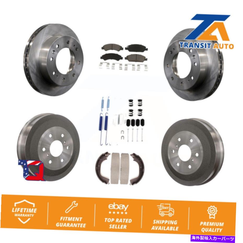 brake disc rotor シボレーシルバラード1500用のフロントリアブレーキローターセラミックパッド＆ドラムキット（7PC） Front Rear Brake Rotor Ceramic Pad & Drum Kit (7Pc) For Chevrolet Silverado 1500【並行輸入品】