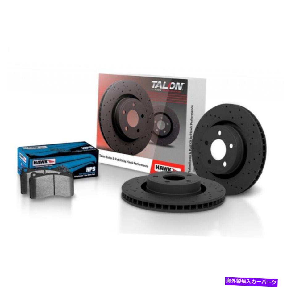 brake disc rotor ドッジデュランゴ2004-2006タロンブレーキローターセットドリル&スロットフロントのホーク Hawk For Dodge Durango 2004-2006 Talon Brake Rotor Set Drilled & Slotted Front【並行輸入品】