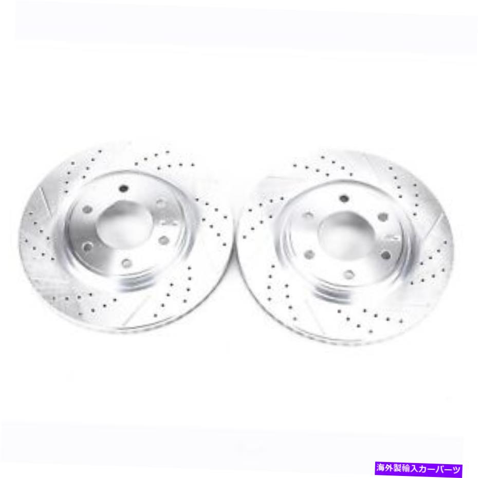 brake disc rotor 08-10のパワーストップinfiniti qx56フロントエボリューションドリル＆スロットローター-PA -PA Power Stop for 08-10 Infiniti QX56 Front Evolution Drilled & Slotted Rotors - Pa【並行輸入品】