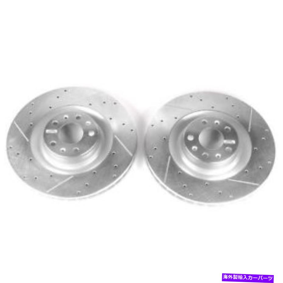 brake disc rotor 09-10アウディA6 Quattro Front Evolution Drilled＆Slotted RotorsのPowerStop- PowerStop for 09-10 Audi A6 Quattro Front Evolution Drilled & Slotted Rotors -【並行輸入品】