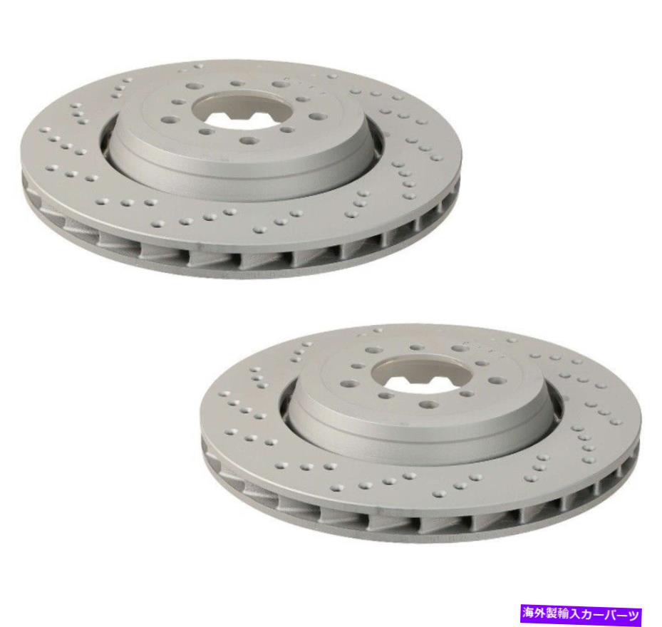 brake disc rotor BMW用の2つのフロントベントクロスドリルドディスクブレーキローターの本物のOEMペアセット Genuine OEM Pair Set of 2 Front Vented Cross Drilled Disc Brake Rotors for BMW【並行輸入品】｜Us Custom Parts Shop USDM 93,896円