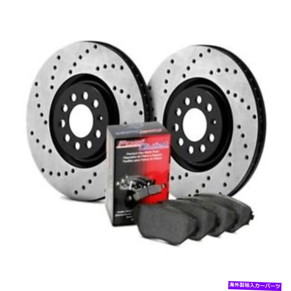 brake disc rotor ホンダシビック16-18 STOPTECH 939.40070 STREET DRILLILD1ピースフロントブレーキキット For Honda Civic 16-18 StopTech 939.40070 Street Drilled 1-Piece Front Brake Kit【並行輸入品】
