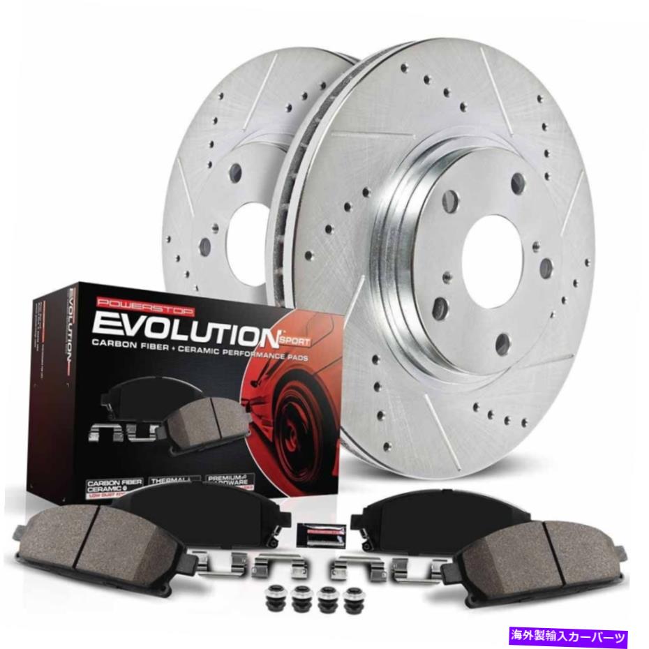 brake disc rotor BMW 328i Xdrive 2013 PowerStopフロントブレーキパッドとローターキットTCP用 For BMW 328i xDrive 2013 PowerStop Front Brake Pads and Rotors Kit TCP【並行輸入品】