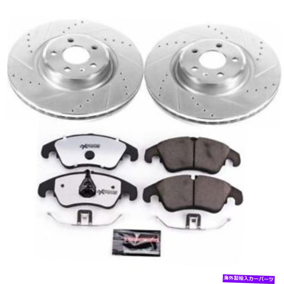 brake disc rotor 14-18アウディA6フロントZ26ストリートウォリアーブレーキキットのパワーストップ PowerStop for 14-18 Audi A6 Front Z26 Street Warrior Brake Kit【並行輸入品】