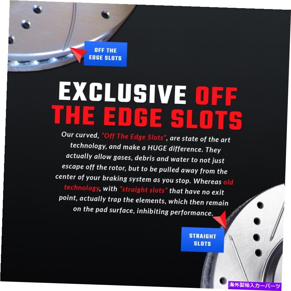 brake disc rotor [フロントとリア] 4掘削されたパフォーマンスブレーキローター+8セラミックパッドATL044097 [FRONT & REAR] 4 DRILLED ONLY PERFORMANCE BRAKE ROTORS +8 CERAMIC PADS ATL044097【並行輸入品】