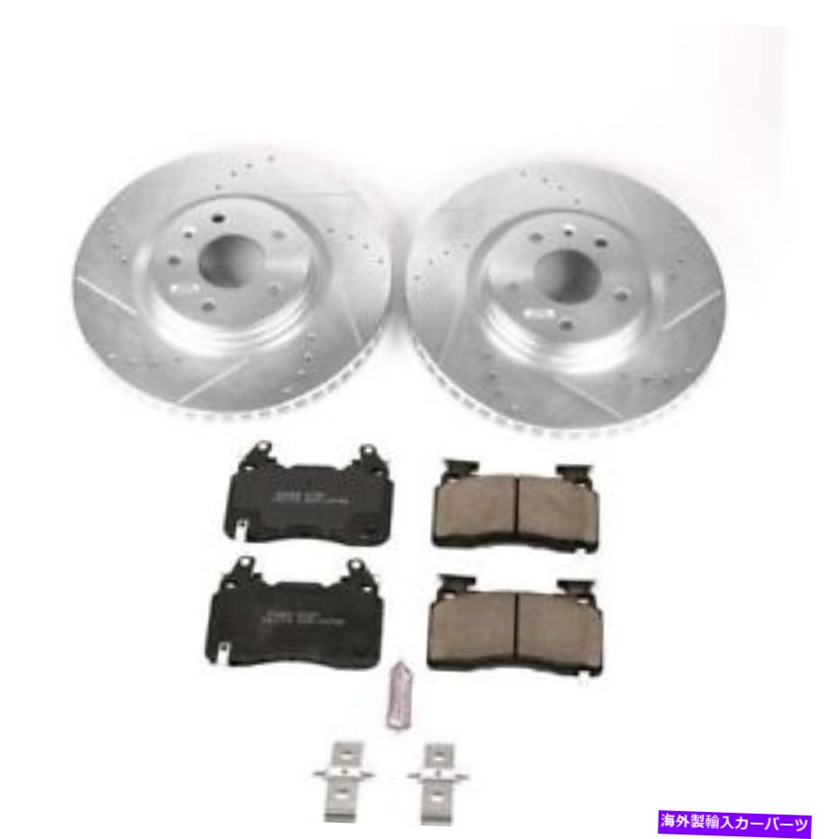 brake disc rotor 14-19シボレーコルベットフロントZ23エボリューションスポーツブレーキキットのパワーストップ PowerStop for 14-19 Chevrolet Corvette Front Z23 Evolution Sport Brake Kit【並行輸入品】